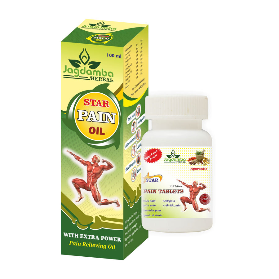 Star Pain Oil and Tablets for joint and body pain care