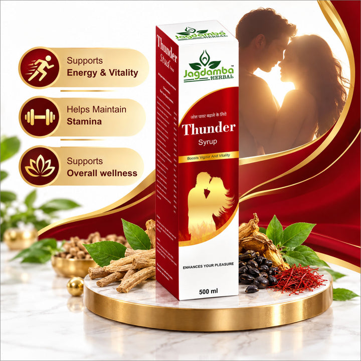 Thunder Stud Syrup | Herbal Wellness Syrup for Men's Vitality | jagdamba herbal