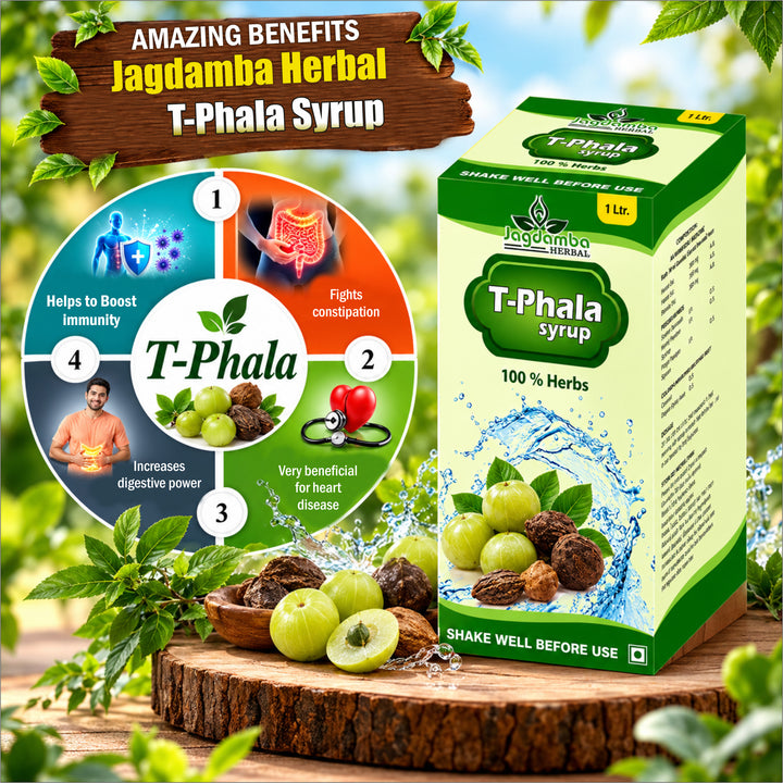 Triphala Syrup – Herbal Digestive & Bowel Support | Jagdamba Herbal