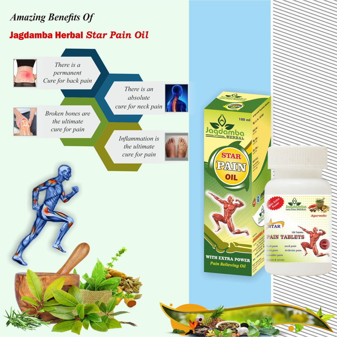 Star Pain Oil and Tablets benefits for body pain care