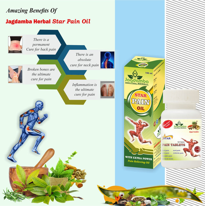 Star Pain Oil and Tablets benefits for body pain care
