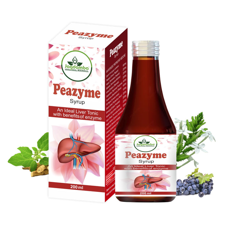 Peezyme Syrup herbal digestive support syrup by Jagdamba Herbal
