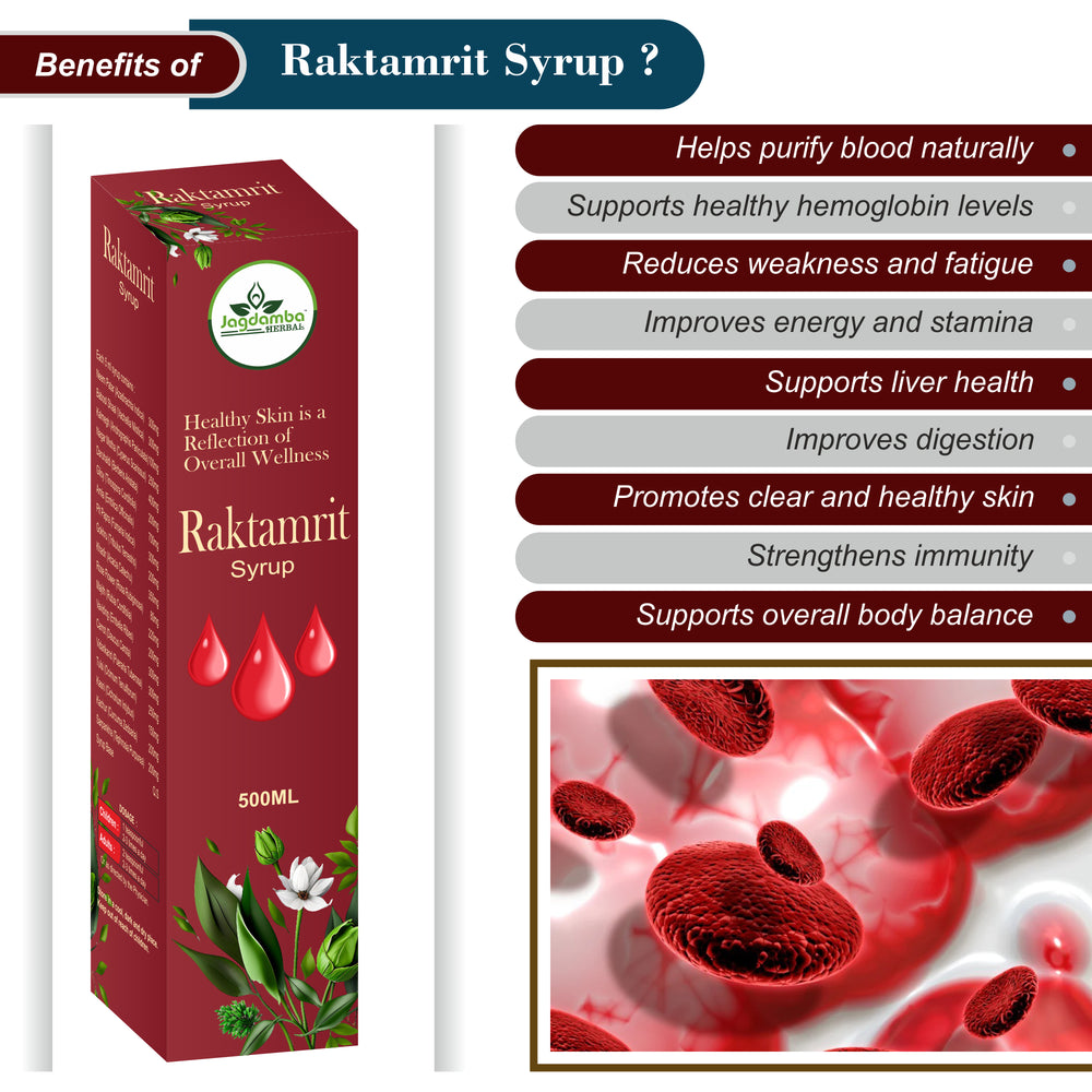 Raktamrit Syrup herbal syrup for daily wellness care
