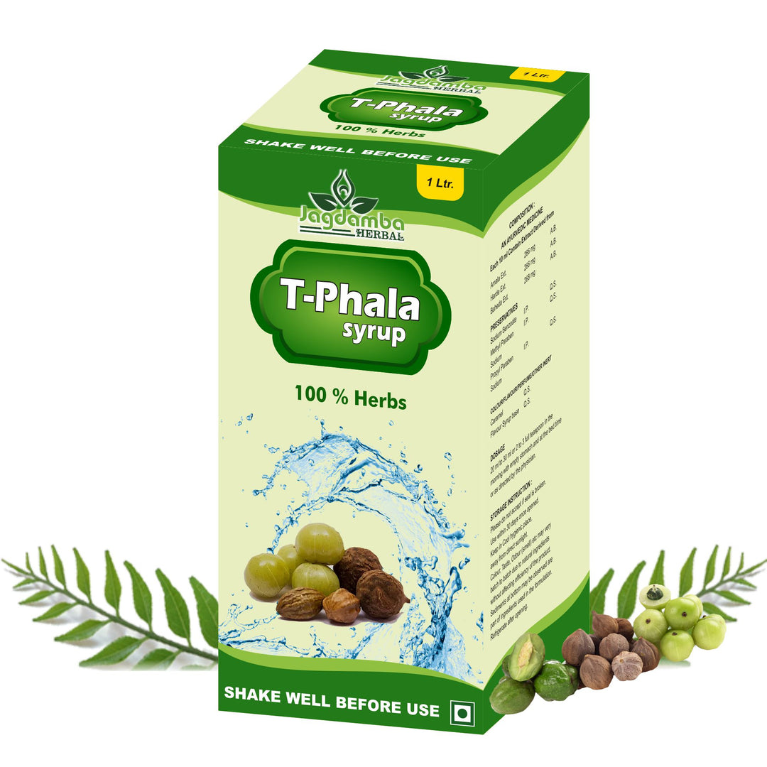 Jagdamba Herbal Triphala Syrup with Premium Packaging | Natural Ayurvedic Digestive Tonic for Constipation, Acidity, Gut Health and Daily Detox
