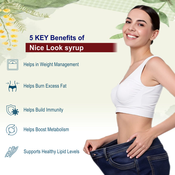 Benefits of Nice Look Syrup | Supports Healthy Weight Management, Boosts Metabolism, Improves Digestion, Helps Detoxify the Body and Promotes Overall Wellness