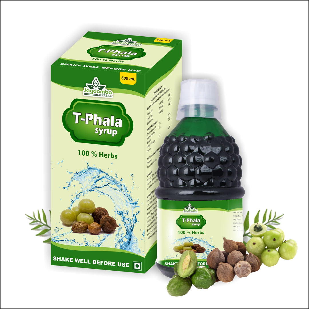 Jagdamba Herbal Triphala Syrup | Ayurvedic Digestive Health Syrup for Constipation Relief, Gut Cleansing, Detox, Colon Health and Natural Digestion Support