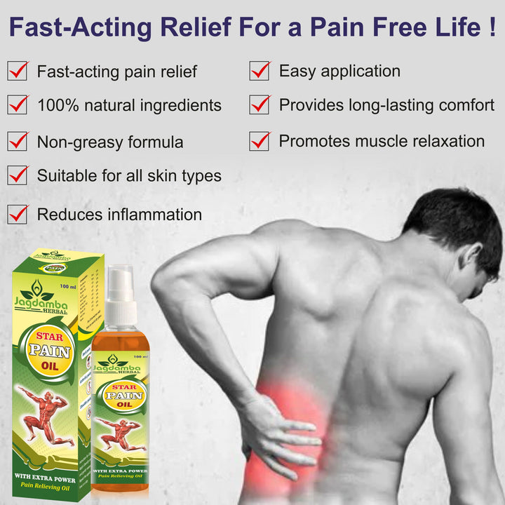 Applying Star Pain Oil on knee for fast relief from arthritis, joint pain, swelling, muscle pain and stiffness.