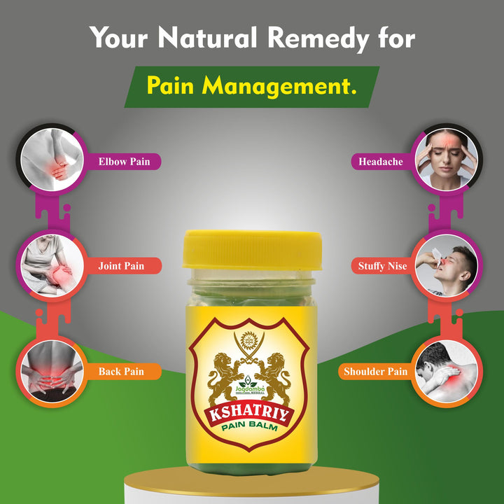 Kshatriy Pain Balm | Ultimate Relief for Chronic Pain | Headaches, and Body Aches (PACK OF 3)