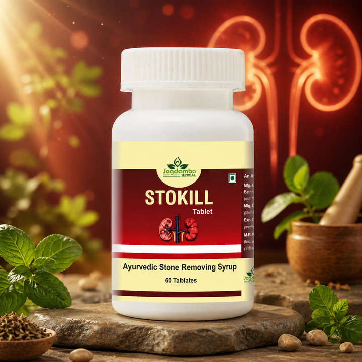 Jagdamba Herbal Stokil Tablets | Ayurvedic Herbal Tablets for Kidney Stone Support, Urinary Health, Kidney Wellness and Natural Urinary Tract Care
