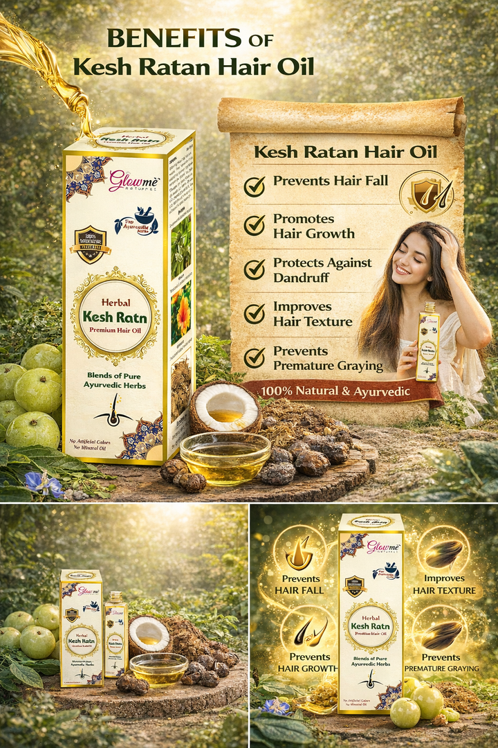 Kesh Ratna Hair Oil - Ultimate Nourishment for Strong, Smooth, and Youthful Hair