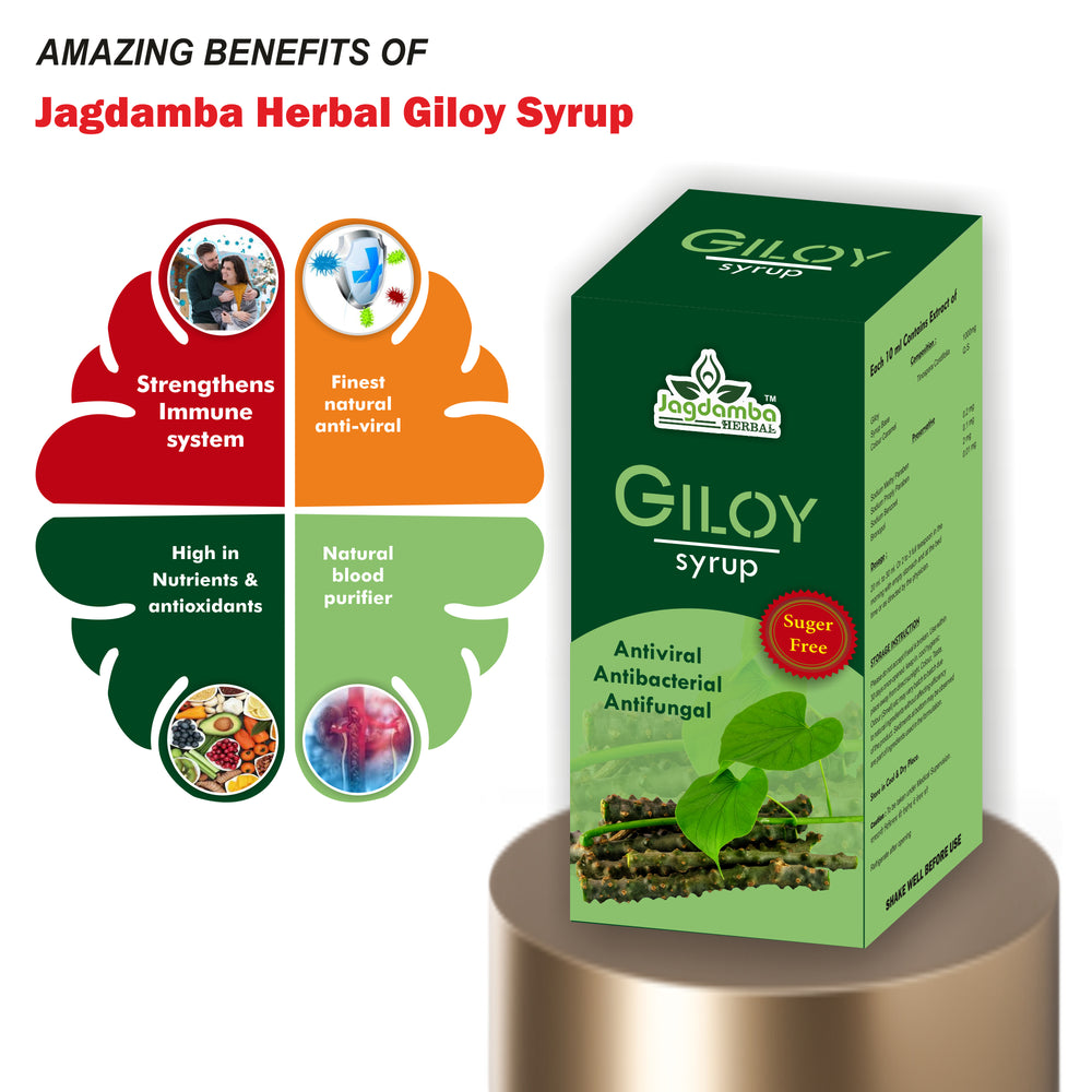 Benefits of Giloy Syrup | Boosts Immunity, Supports Liver Health, Improves Digestion, Helps Detoxify the Body, Increases Energy and Promotes Overall Wellness
