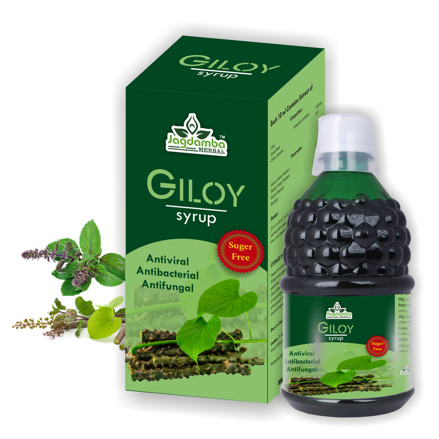 Jagdamba Herbal Giloy Syrup | Ayurvedic Immunity Booster Syrup for Natural Detox, Fever Recovery, Digestion, Liver Health and Overall Wellness