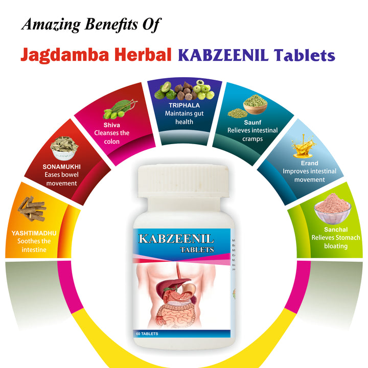 Herbal Kabznill Tablet Made with Traditional Ayurvedic Ingredients