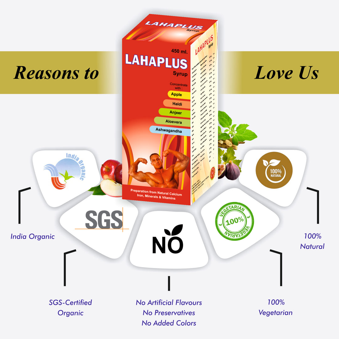 Jagdamba Herbal Laha Plus Syrup with Premium Packaging | Natural Ayurvedic Health Tonic for Digestion, Appetite and Daily Strength
