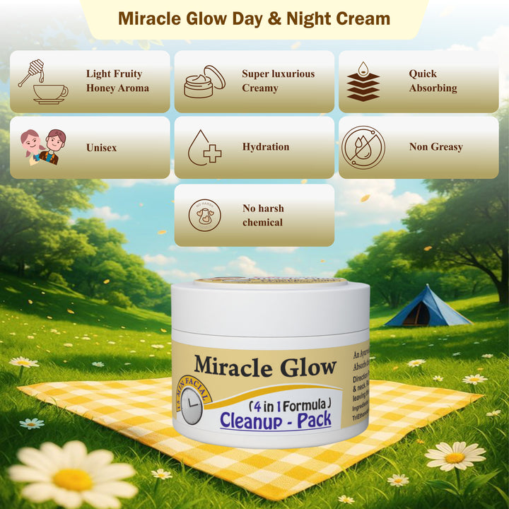 Glowme Miracle 4-in-1 Cream natural skin care ingredients