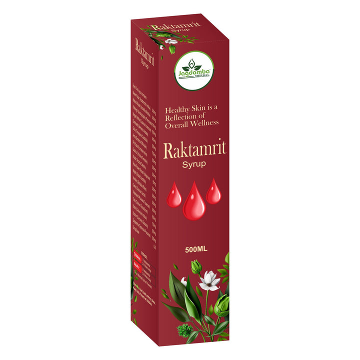 Front View of Jagdamba Herbal Raktamrit Syrup