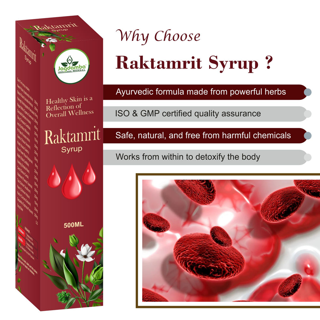 Daily Wellness with Jagdamba Herbal Raktamrit Syrup