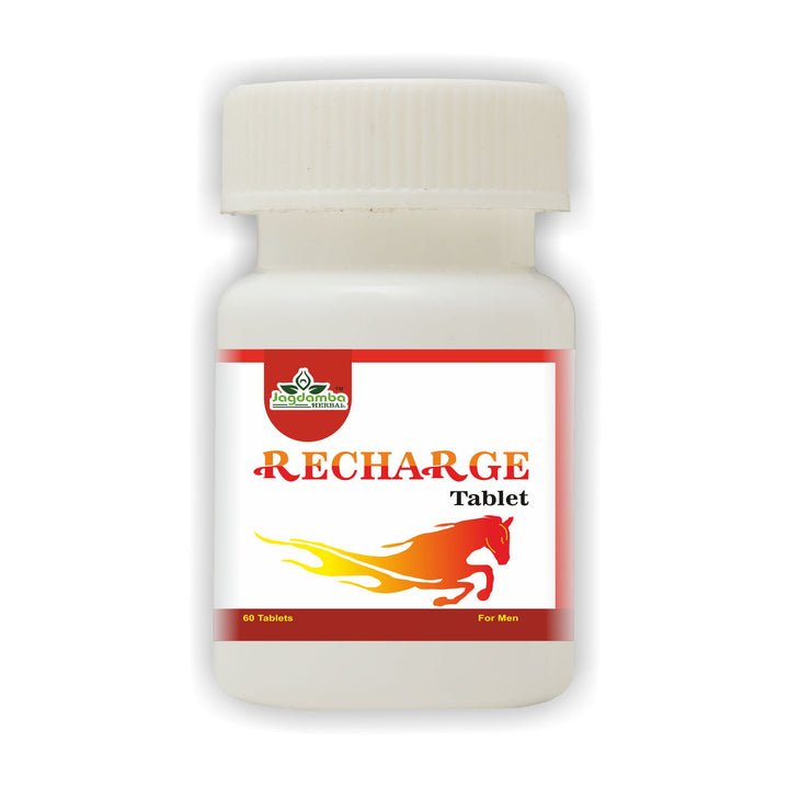 Jagdamba Herbal Recharge Tablets | Ayurvedic Herbal Energy Supplement for Daily Vitality, Stamina, Immunity Support and Overall Wellness