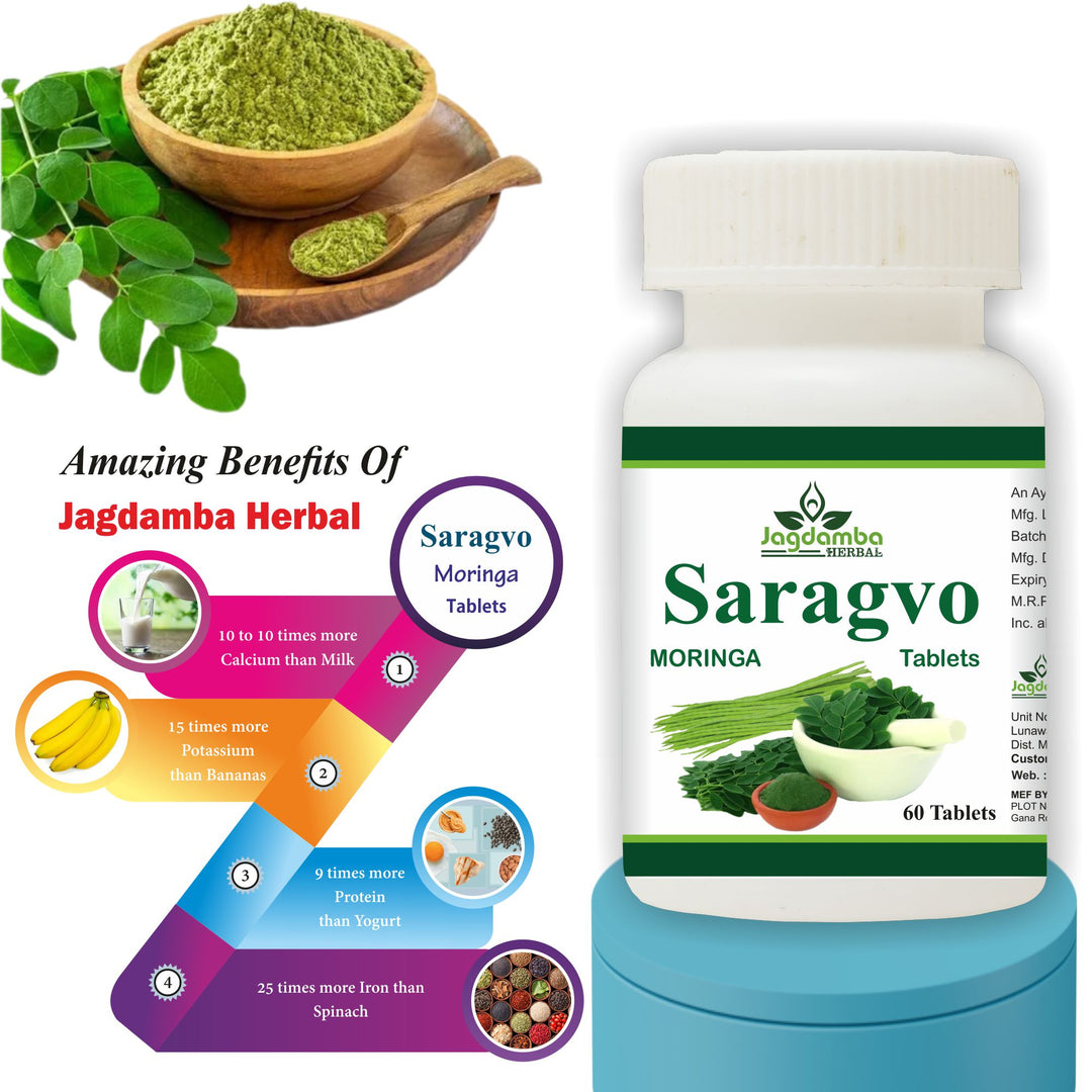 Moringa Tablets Ingredients | Pure Moringa Oleifera Leaf Extract Rich in Vitamins, Minerals, Antioxidants and Essential Nutrients