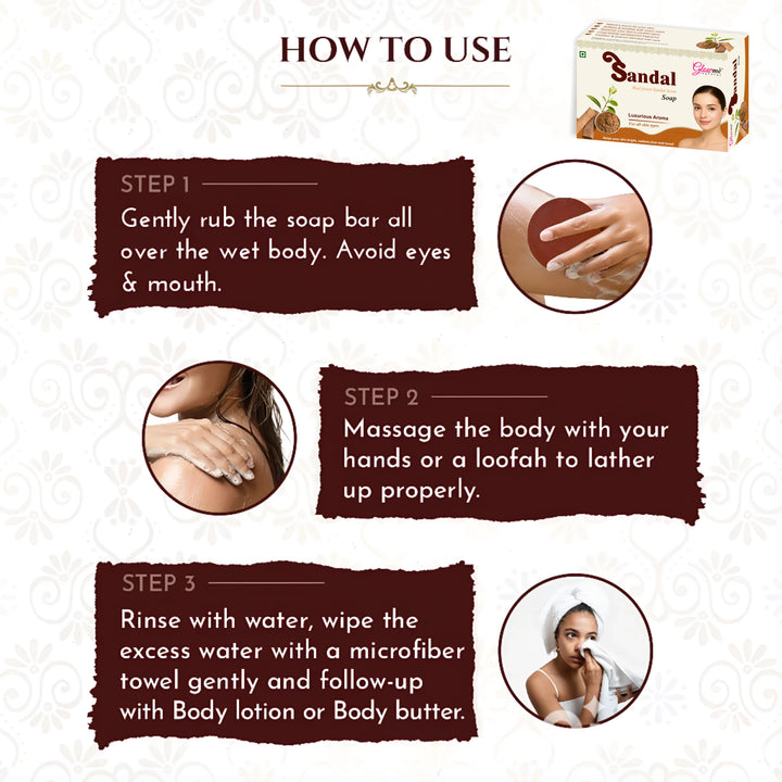 How to Use Jagdamba Herbal Sandal Soap