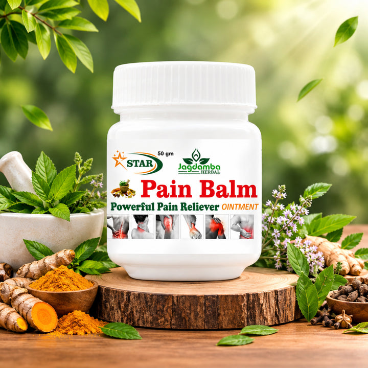 Star Pain Balm – Herbal Pain Relief Balm for Muscle & Joint Care | Jagdamba Herbal(PACK OF 2)