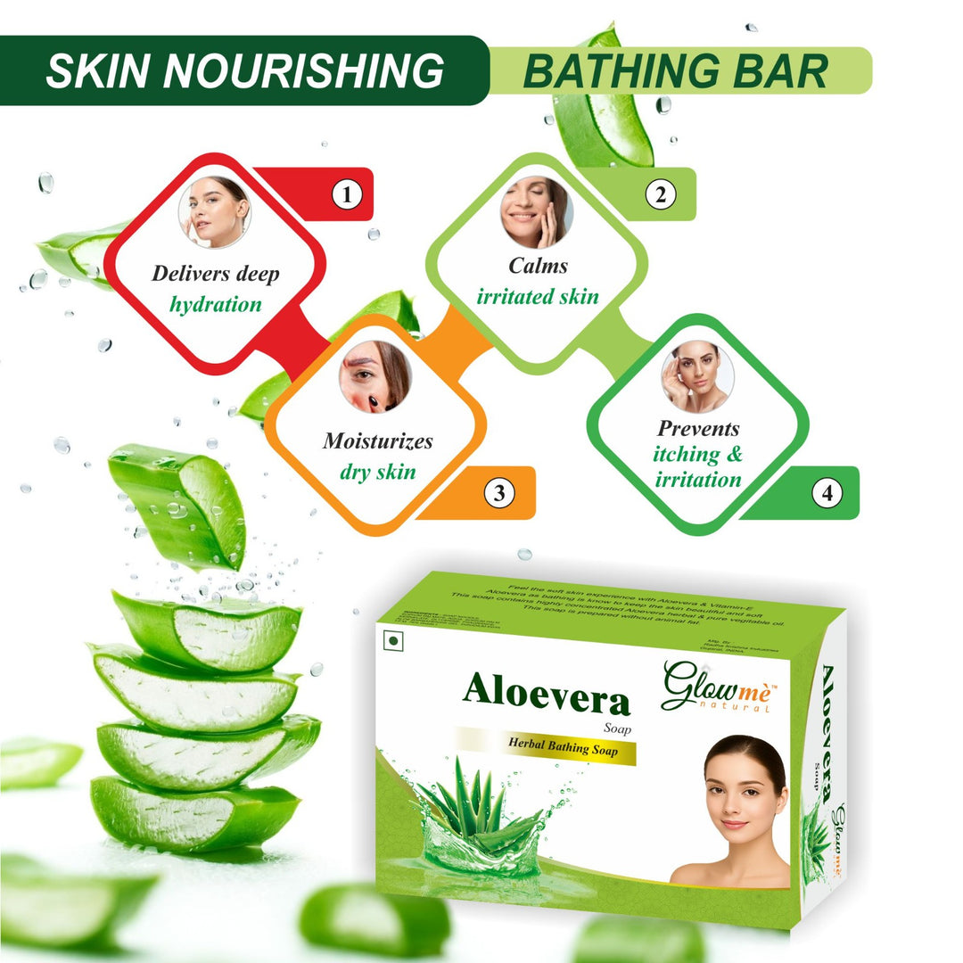 Aloe Vera Herbal Soap for Skin Care | Jagdamba Herbal
