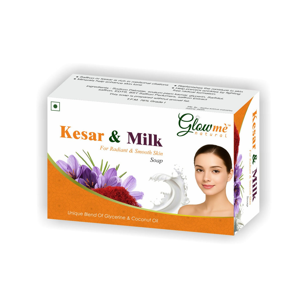 Kesar Milk Soap for glowing and healthy-looking skin