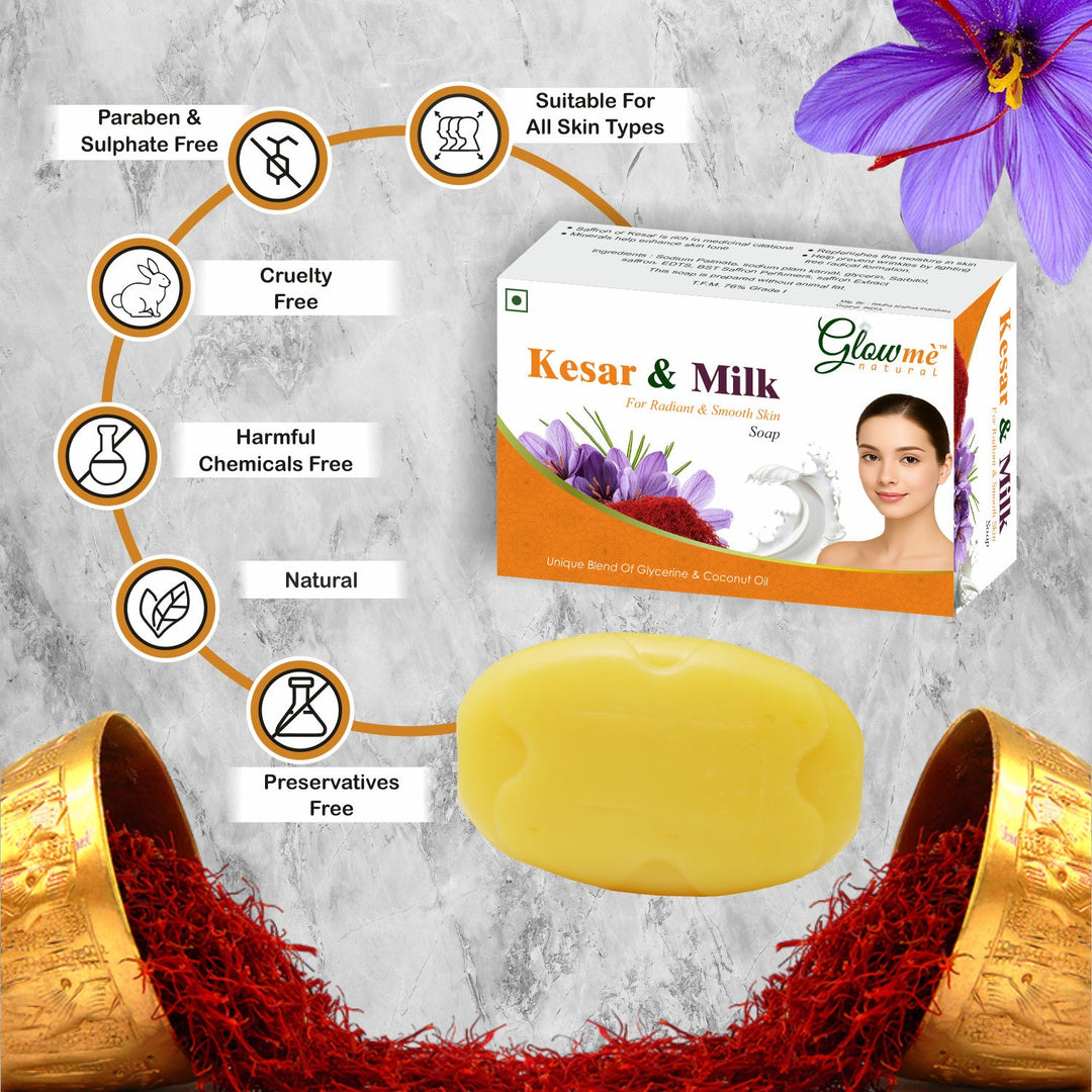 Kesar Milk Soap benefits for soft and smooth skin