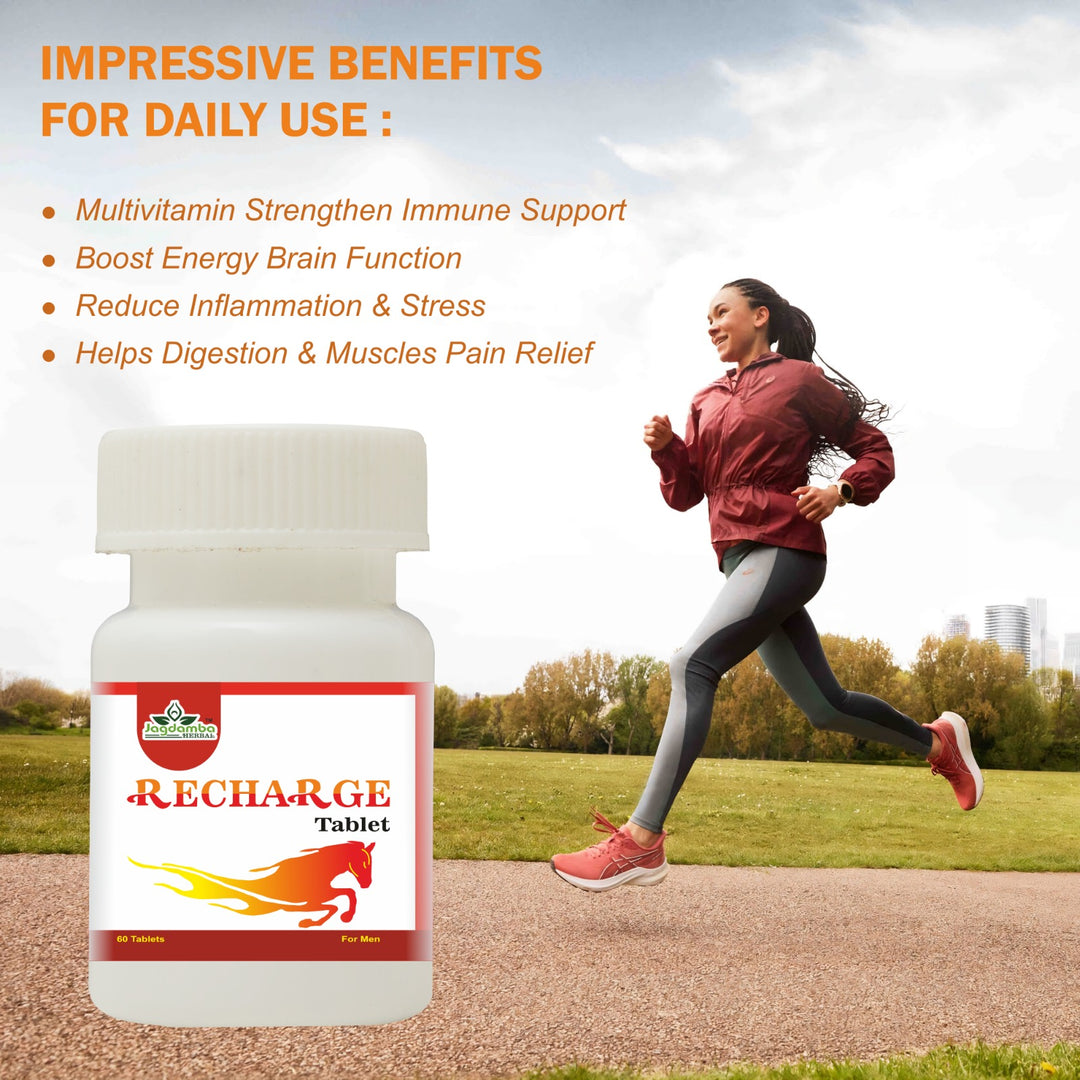 Recharge Tablets | Ayurvedic Boost for Energy, Vitality, and Sexual Health