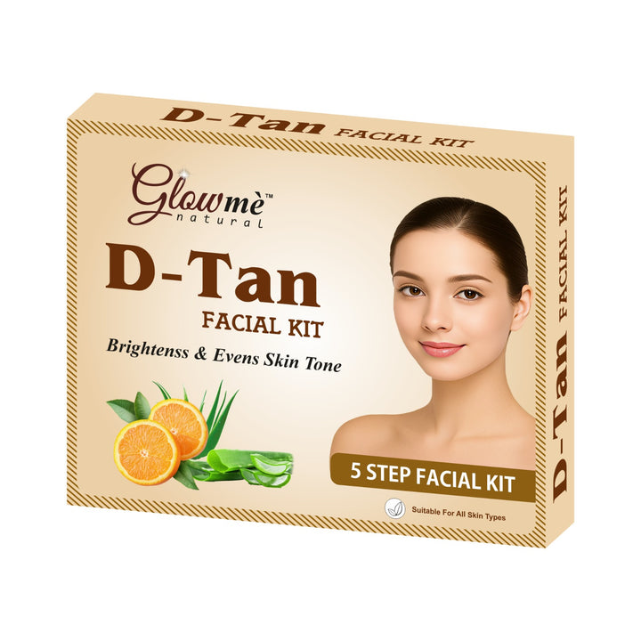 Glowme Natural D-Tan Facial Kit – 5 Step Facial Kit