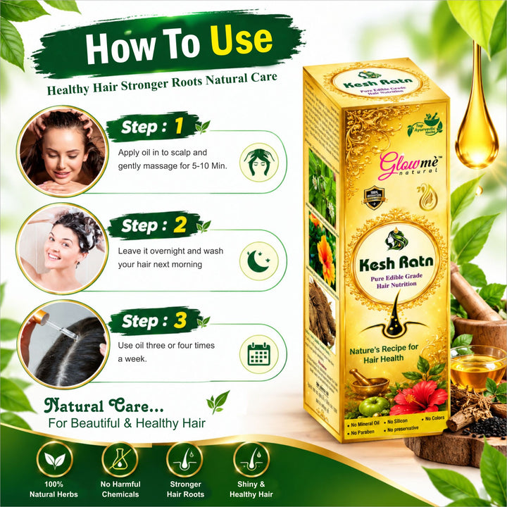 How to use Kesh Ratan Hair Oil for regular scalp and hair care