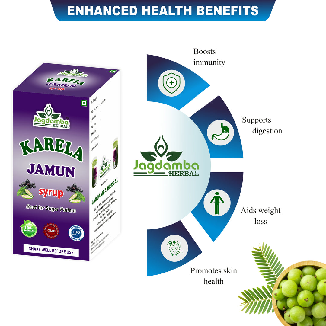 Karela Jamun Syrup supports an active lifestyle with healthy blood sugar management, digestion and metabolic wellness.