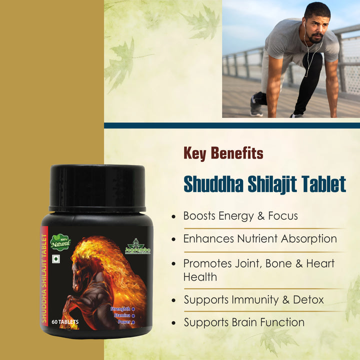 Ayurvedic Shilajit Tablet for Daily Wellness and Vitality Support