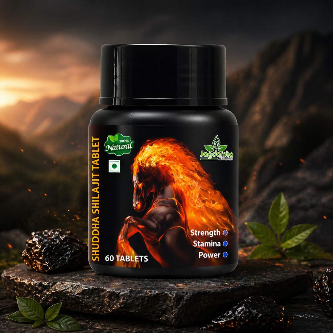 Jagdamba Herbal Shilajit Tablet | Premium Ayurvedic Shilajit Supplement