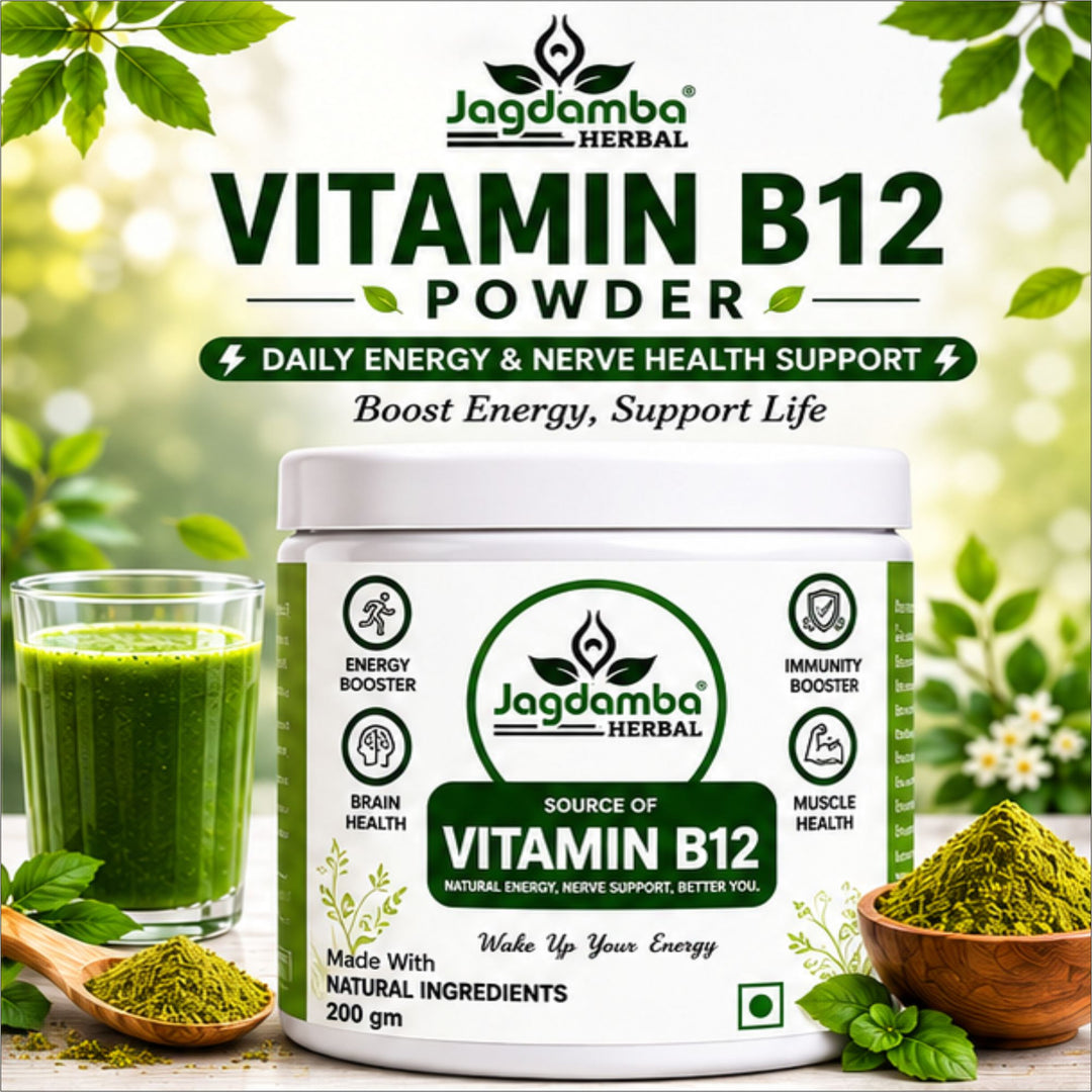 Vitamin B12 Tablets by Jagdamba Herbal for Energy, Nerve Health and Red Blood Cell Support